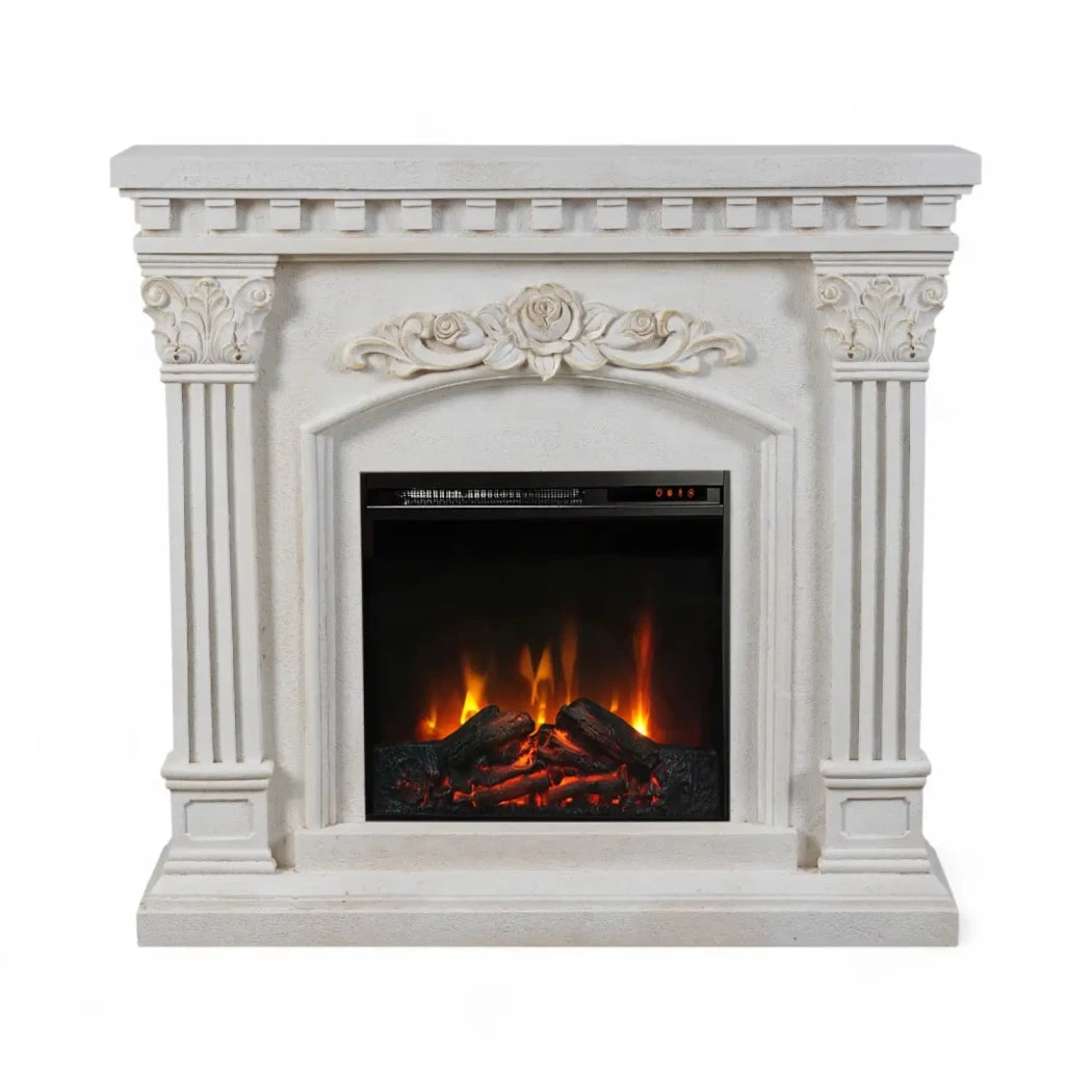 Freyr Electric Fireplace – with Eldur 18" Insert