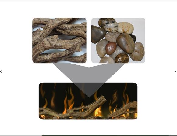 Dimplex Driftwood RiverRock 50