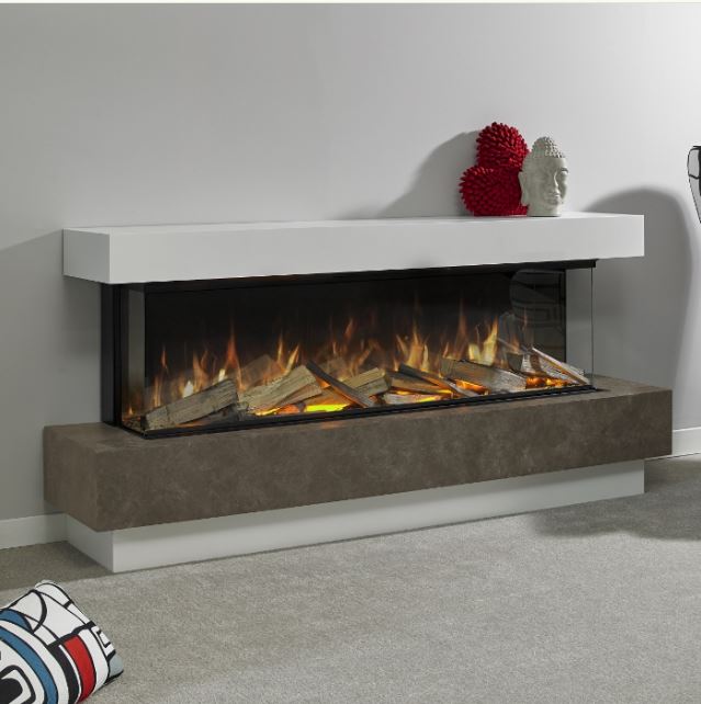 Aura Fires Clifton 1000 FS Electric Fireplace Suite