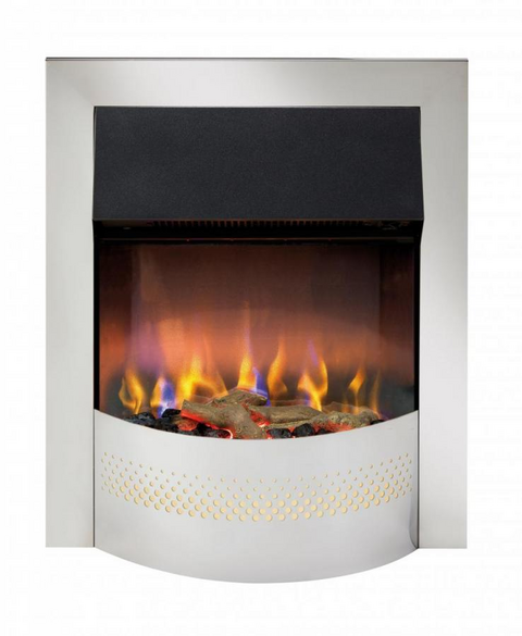 Dimplex Portree Chrome Optiflame 3D Inset Electric Fire