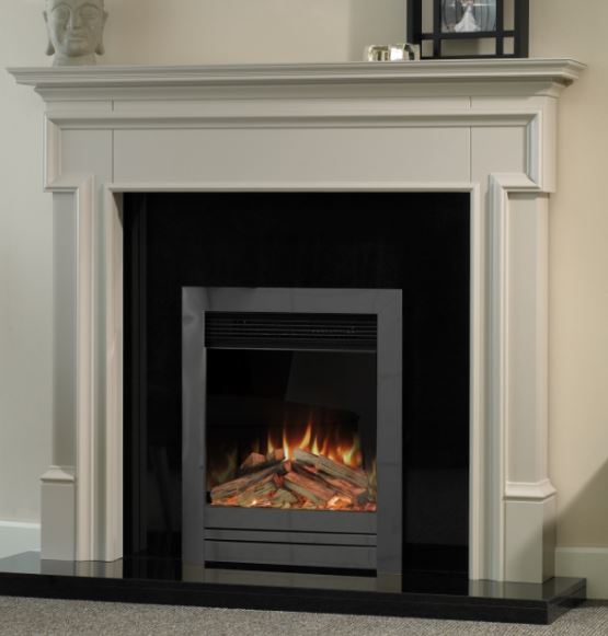 Aura Fires Abberley Slimeline - Satin Chrome C2 Electric Fires