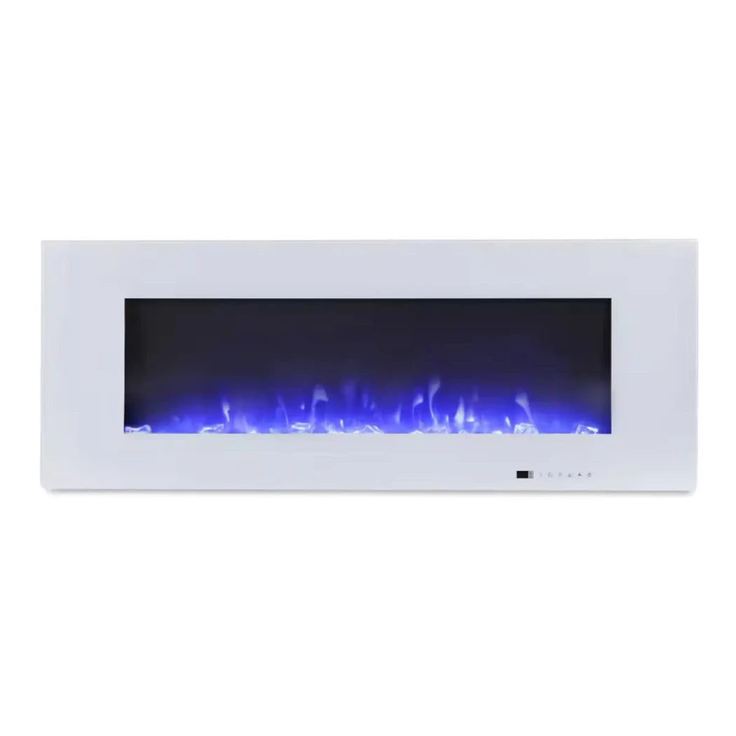 Azurite Electric Fireplace - White - 127 cm