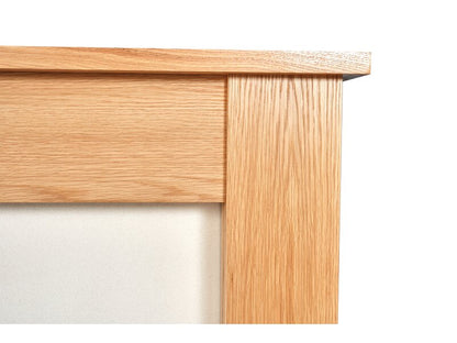 Adam Buxton Fireplace in Oak & White Marble, 48 Inch