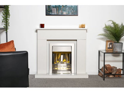 Adam Lomond White Marble Fireplace
