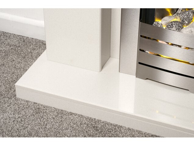 Adam Lomond White Marble Fireplace