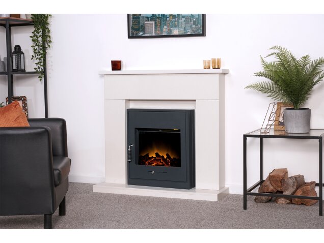 Adam Lomond White Marble Fireplace