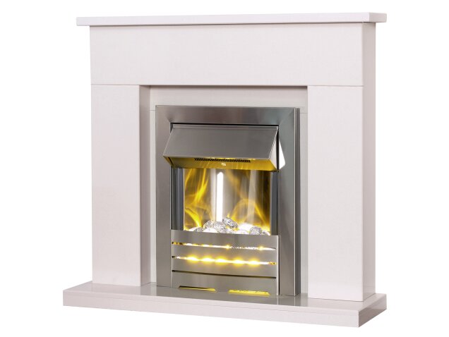 Adam Lomond White Marble Fireplace