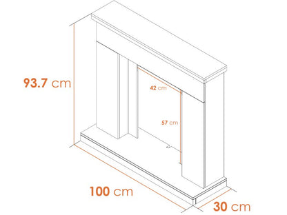 Adam Lomond White Marble Fireplace, 39 Inch