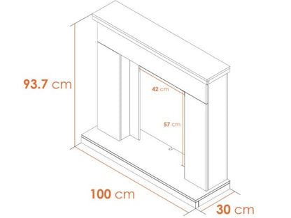 Adam Lomond White Marble Fireplace