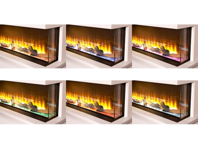Adam Sahara Panoramic Media Wall Electric Fire
