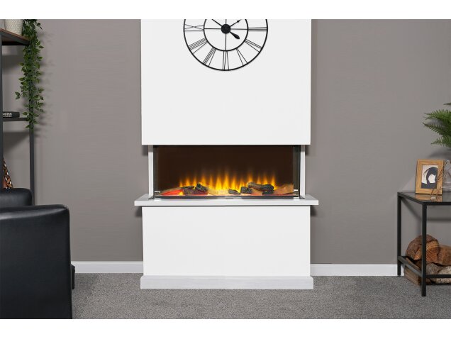 Adam Sahara Panoramic Media Wall Electric Fire