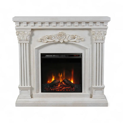 Freyr Electric Fireplace –  with Eldur 18" Insert
