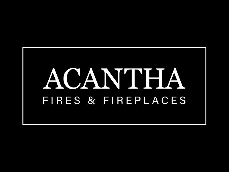Acantha Granada White Marble Fireplace with Downlights, 48 Inch
