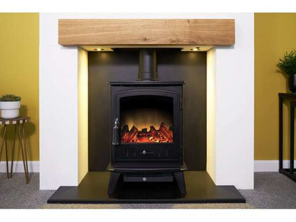 Acantha Pre-Built Stove Media Wall