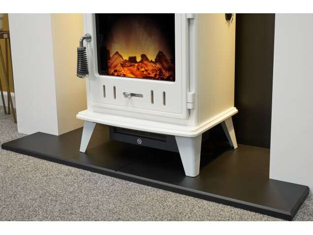 media wall with log burner