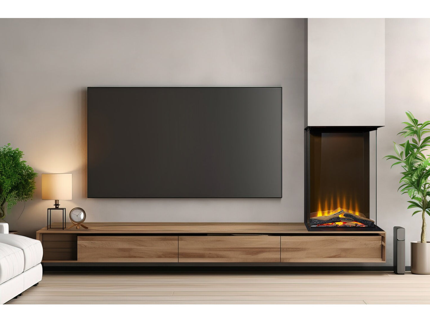Acantha Aspire 50 Portrait Panoramic Media Wall Electric Fire