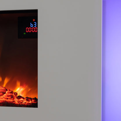 Eko Fires 1120 Grey Glass Electric Fire