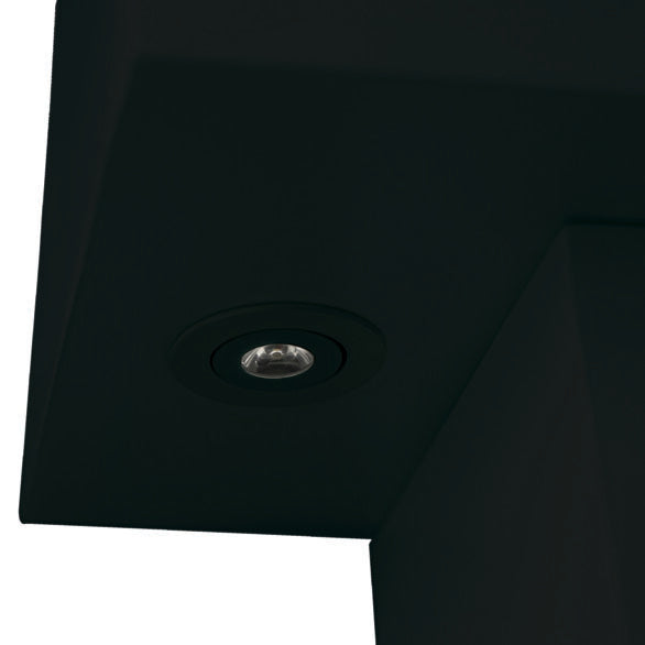Rivenhall Black and White LED Electric Fireplace Suite Modern Wall Mounted Suite