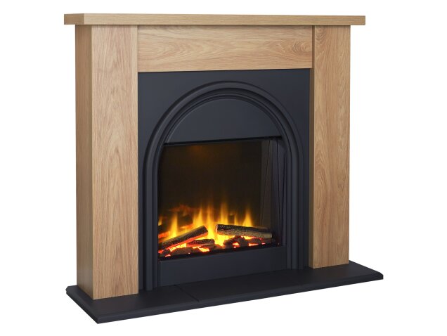 Adam Burlington Electric Fireplace Suite