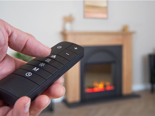 Adam Burlington Electric Fireplace Suite