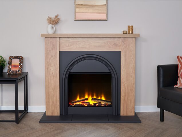 Adam Burlington Electric Fireplace Suite