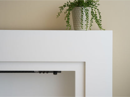 Sureflame Mondrian Electric Fireplace Suite in White