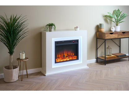 Sureflame Salisbury Electric Fireplace Suite in Pure White, 32 Inch