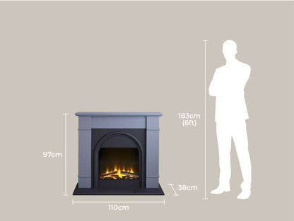 Adam Chesterfield Electric Fireplace