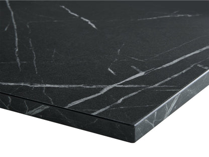 Acantha Pinnacle Fully Inset Media Wall in Black Marble Effect
