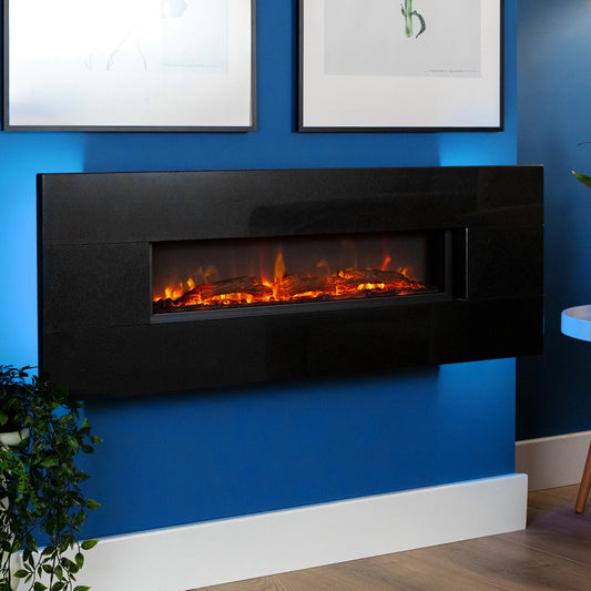 Eko Fires 1190 Wall Mounted Electric Fire - Granite & Limestone Finish