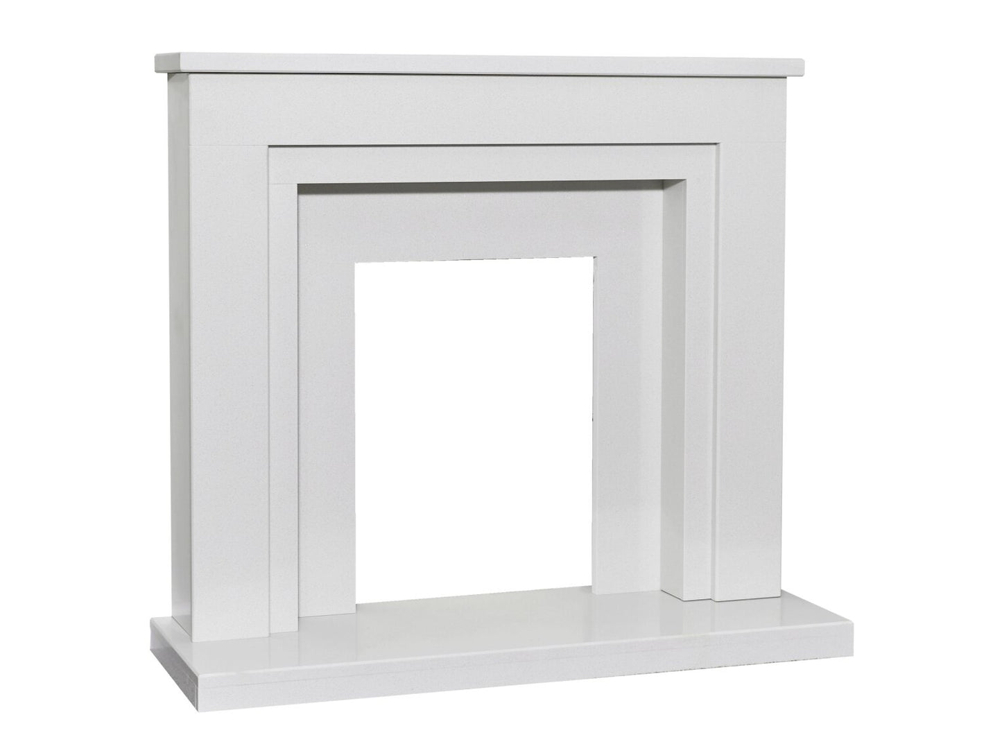 Acantha Dallas White Marble Fireplace