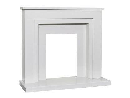 Acantha Dallas White Marble Fireplace