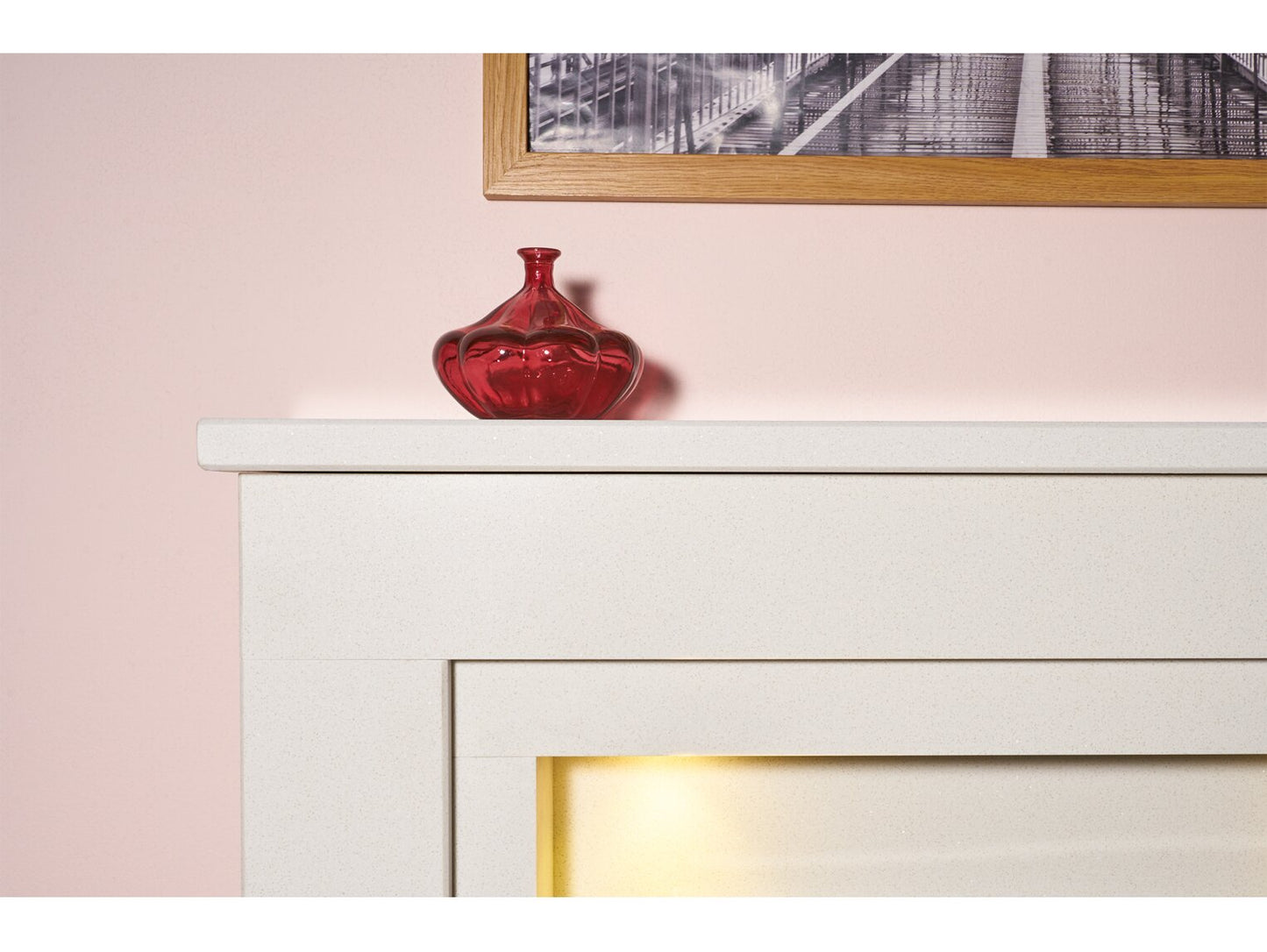 Acantha Dallas White Marble Fireplace
