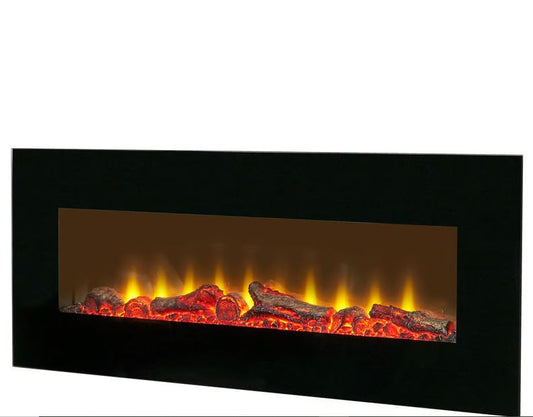 Sureflame WM-9331 Electric Wall Mounted Fire with Remote in Black, 42 Inch