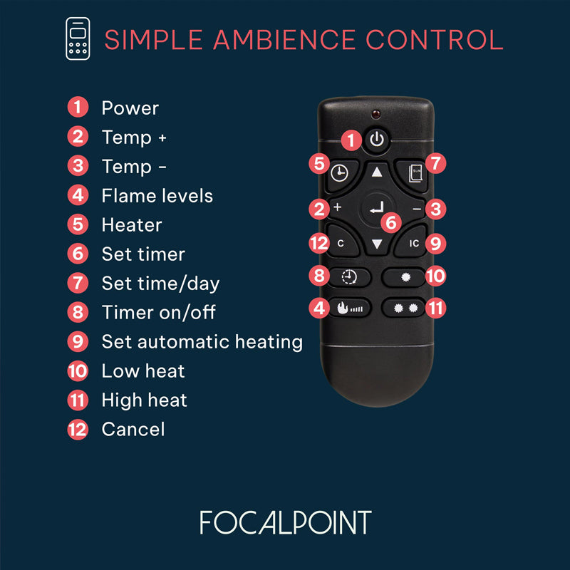 Focal Point Fires Sasanoa 60" Electric Fire