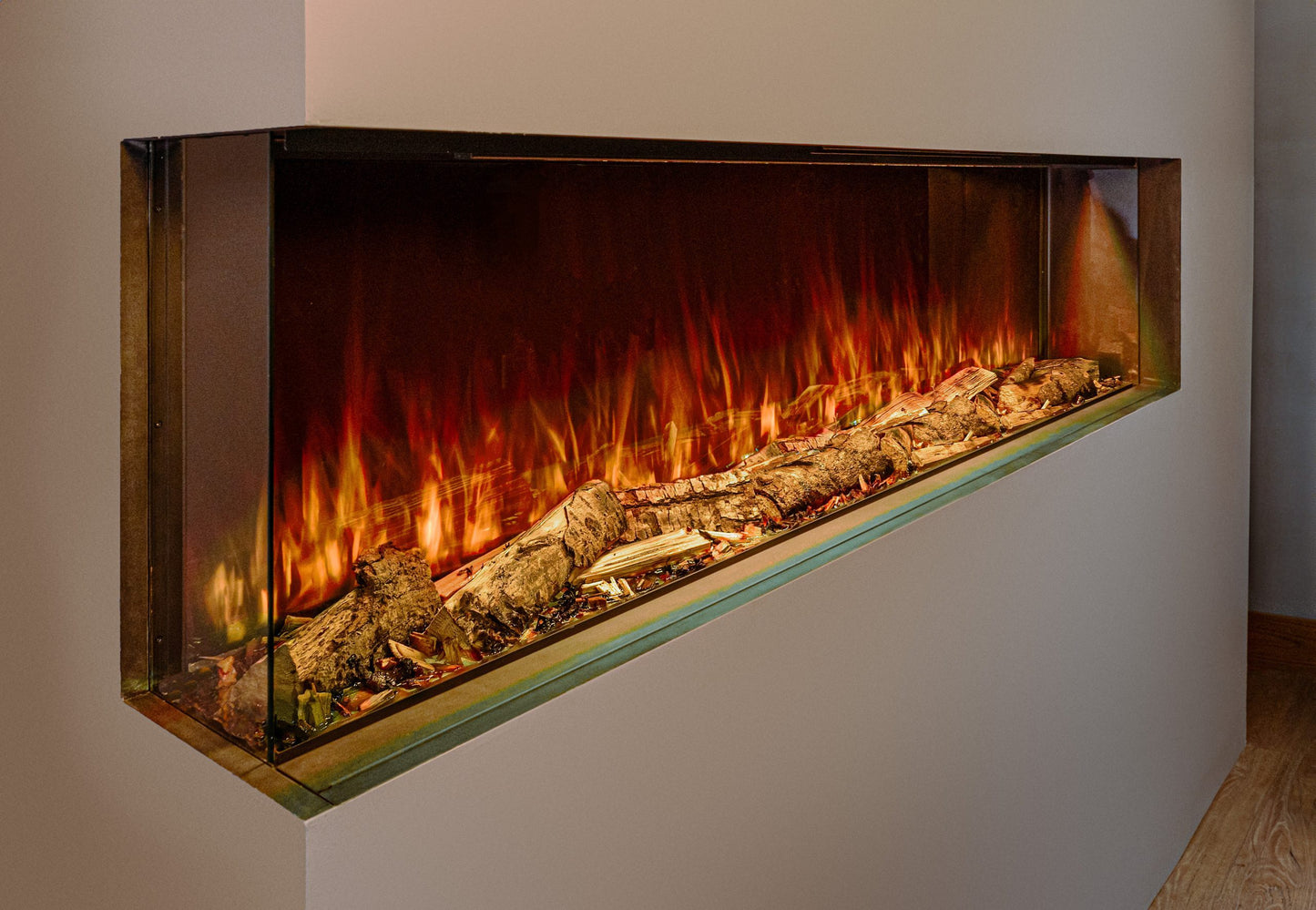 Hunter Electric EF72 Inset Fireplace With 3-Way LED Lighting