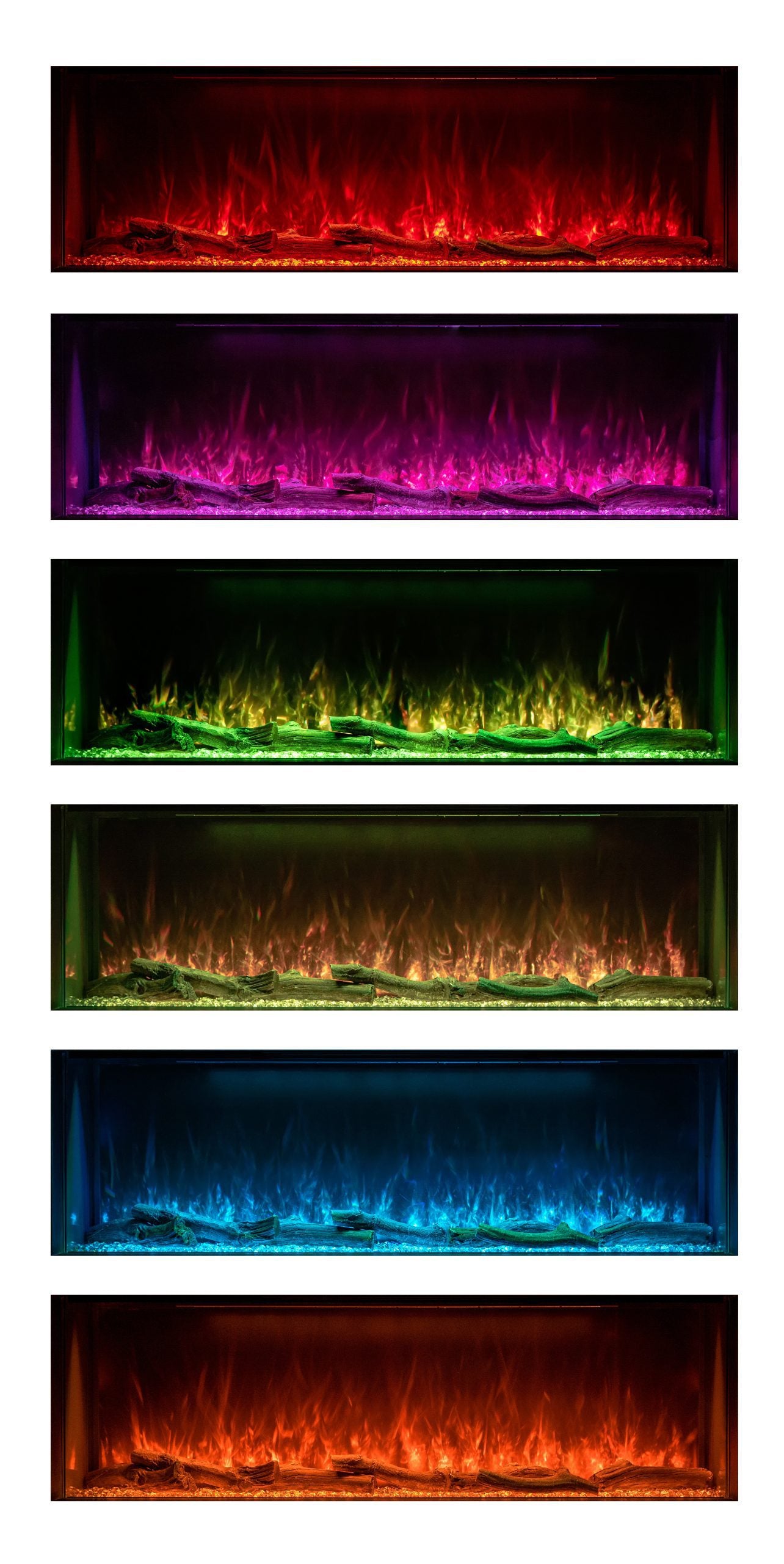 Hunter Electric EF72 Inset Fireplace With 3-Way LED Lighting