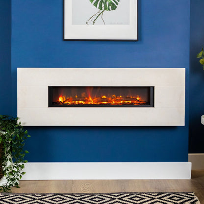 Eko Fires 1190 Wall Mounted Electric Fire - Granite & Limestone Finish