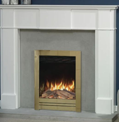 Aura Fires Abberley Super Slim  - Satin Chrome C3  Electric Fires