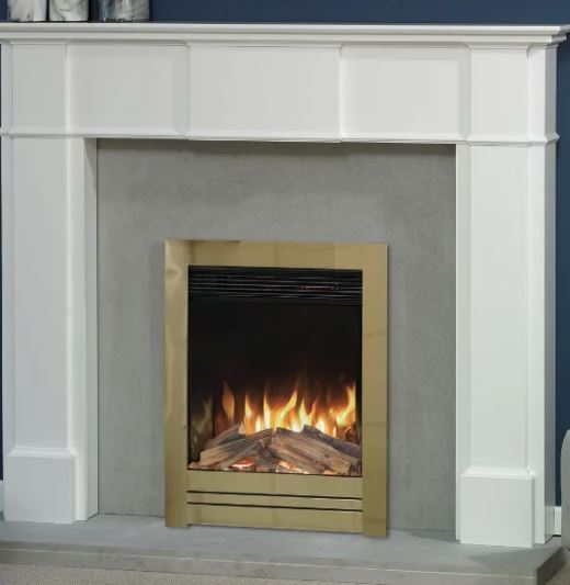 Aura Fires Abberley Super Slim  - Satin Chrome C3  Electric Fires