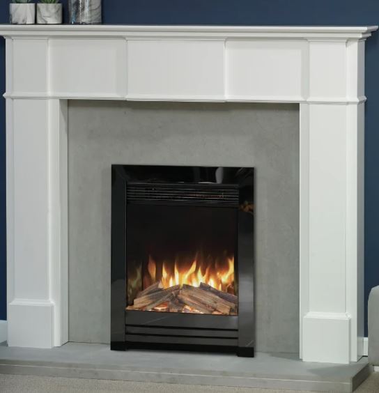 Aura Fires Abberley Super Slim  - Satin Chrome C3  Electric Fires