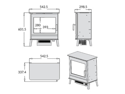 Henley Aurora Rio LCD 2kW Electric Fire