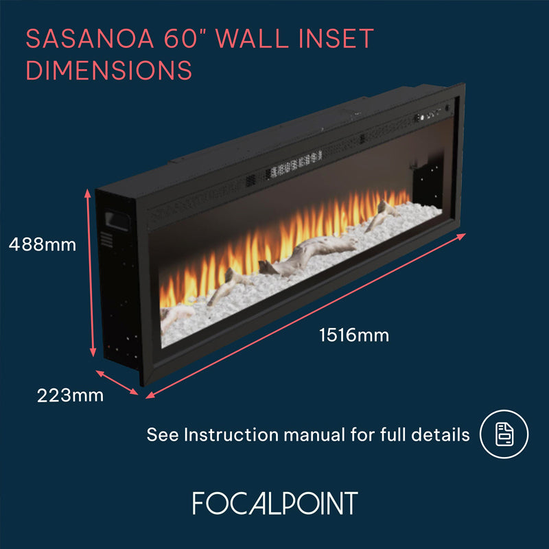 Focal Point Fires Sasanoa 60" Electric Fire