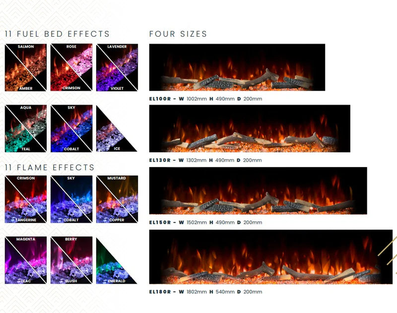 Ellere EL130R Built-in Electric Fire