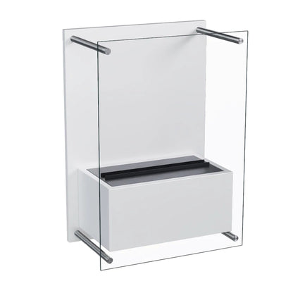 Yosemite Wall-Mounted Water Vapour Fireplace - White