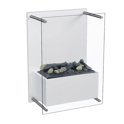 Yosemite Wall-Mounted Water Vapour Fireplace - White