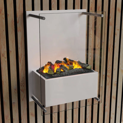 Yosemite Wall-Mounted Water Vapour Fireplace - White