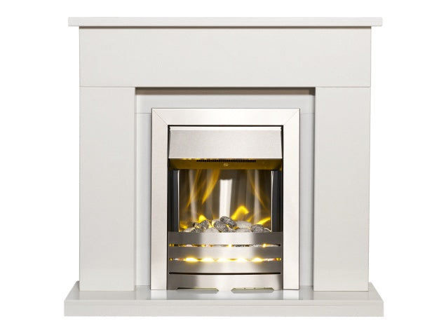 Adam Lomond White Marble Fireplace