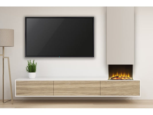 Adam Sahara Panoramic Media Wall Electric Fire