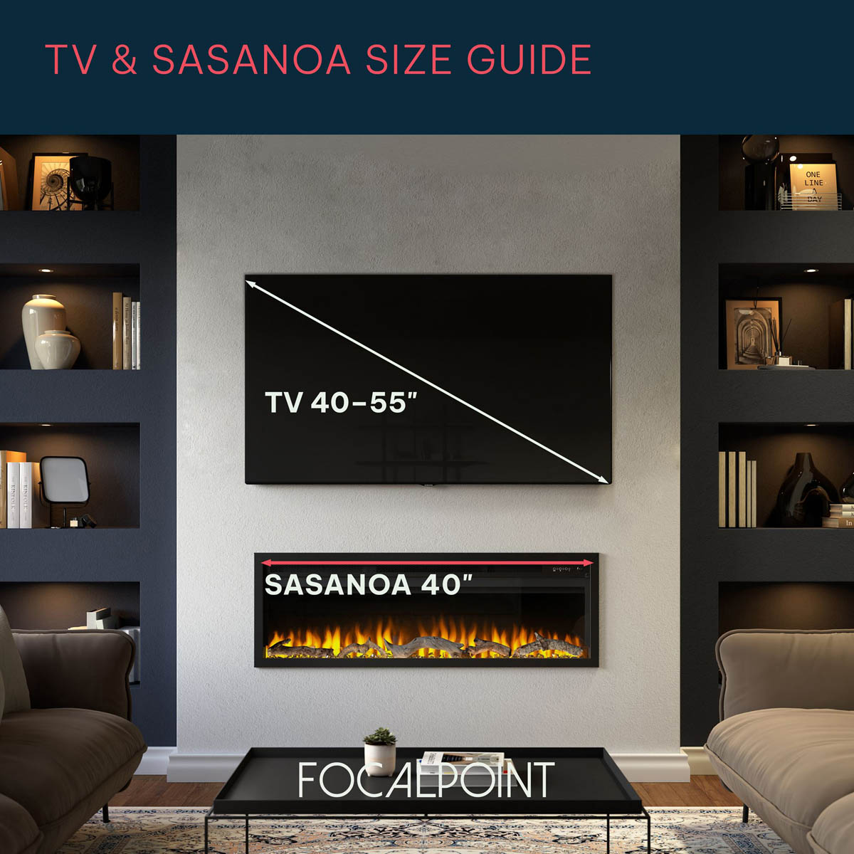 Focal Point Fires Sasanoa 40" Electric Fire